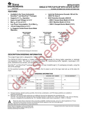 74LVC1G374DBVRG4 datasheet  